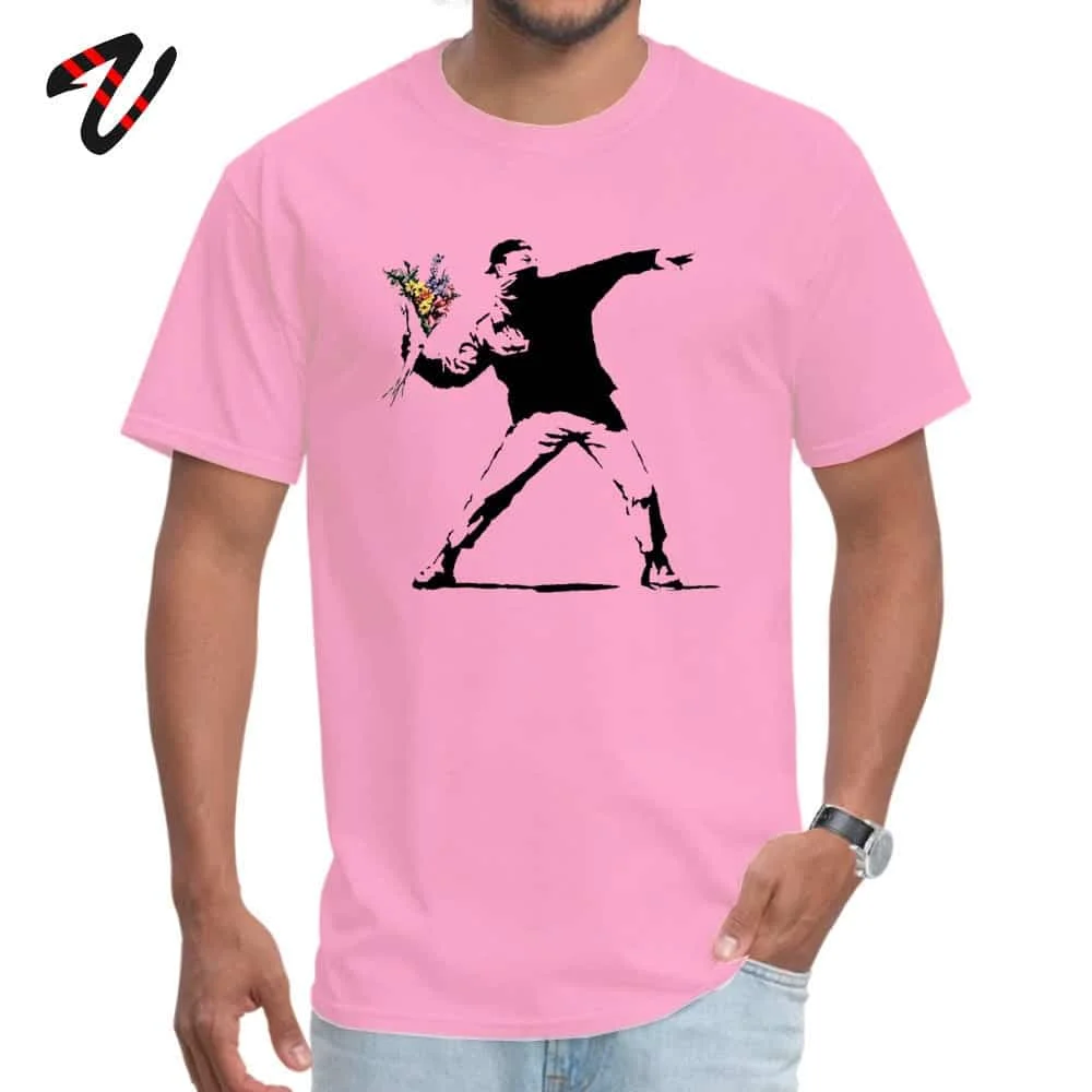 T-shirt Banksy – Lanceur de fleurs – Image 3