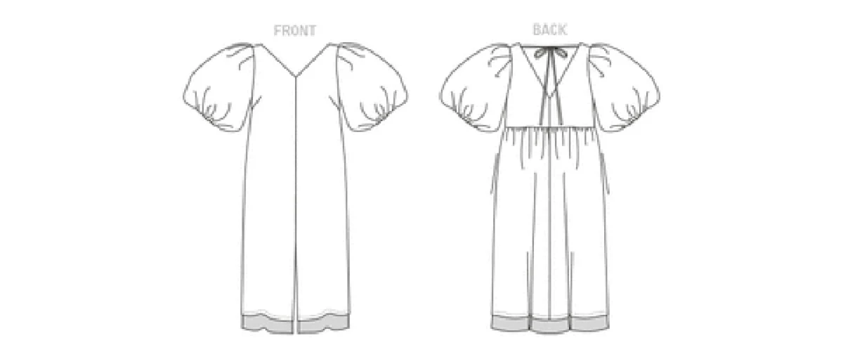 Patron couture femme, patron de robe droite ample Vogue 1798 – Image 4