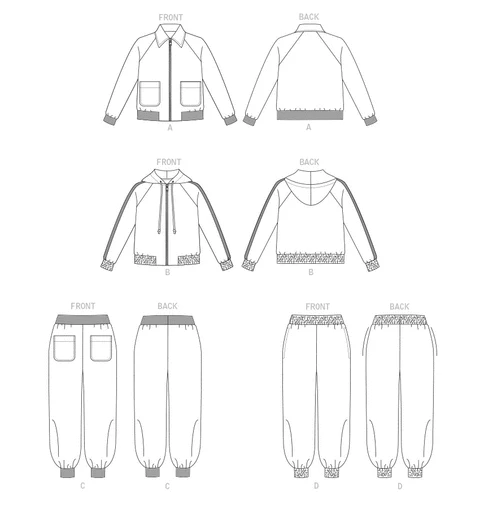 Patron de veste et pantalon Vogue 1832 – Image 6