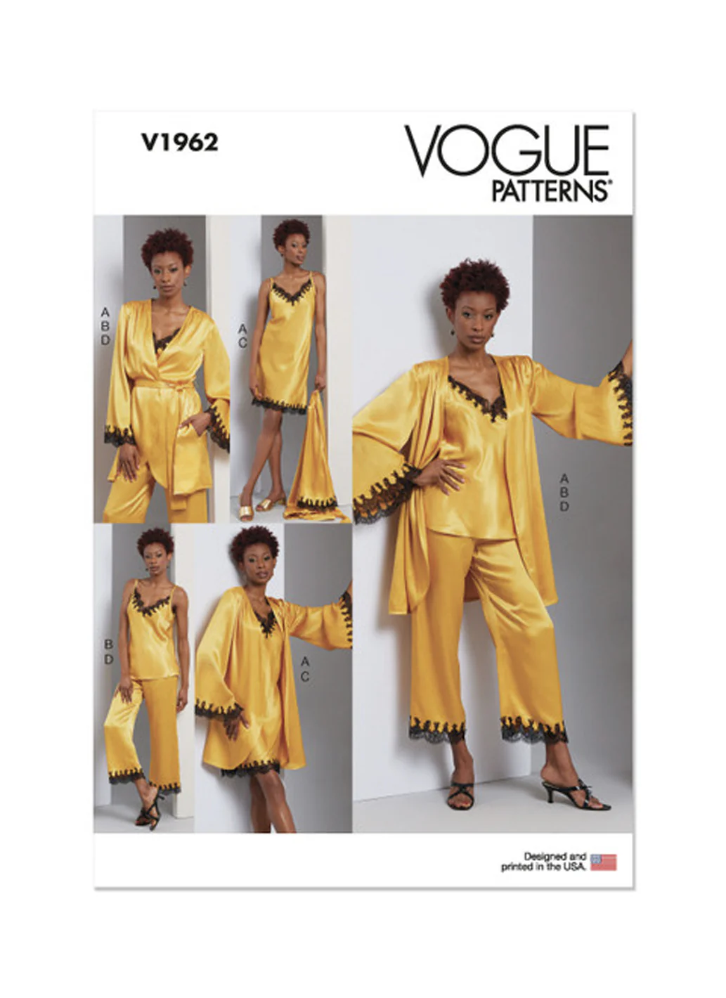 Patron couture femme, patron robe de chambre et pantalon Vogue 1962 – Image 8