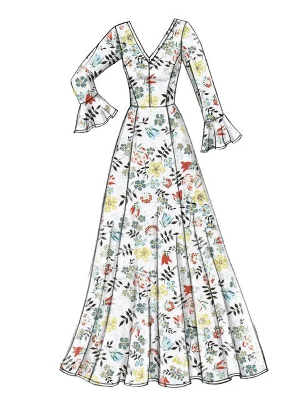 Patron couture femme, patron de robe Vogue 9328 – Image 3