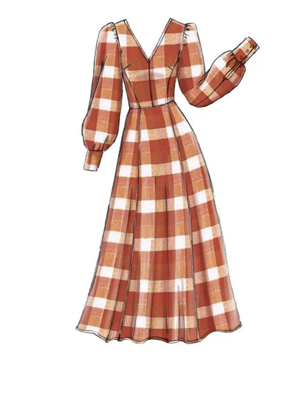 Patron couture femme, patron de robe Vogue 9328 – Image 4