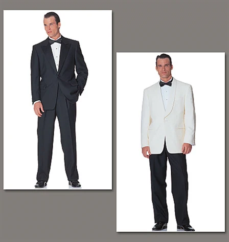 Patron couture homme, patron costume homme Vogue 2383