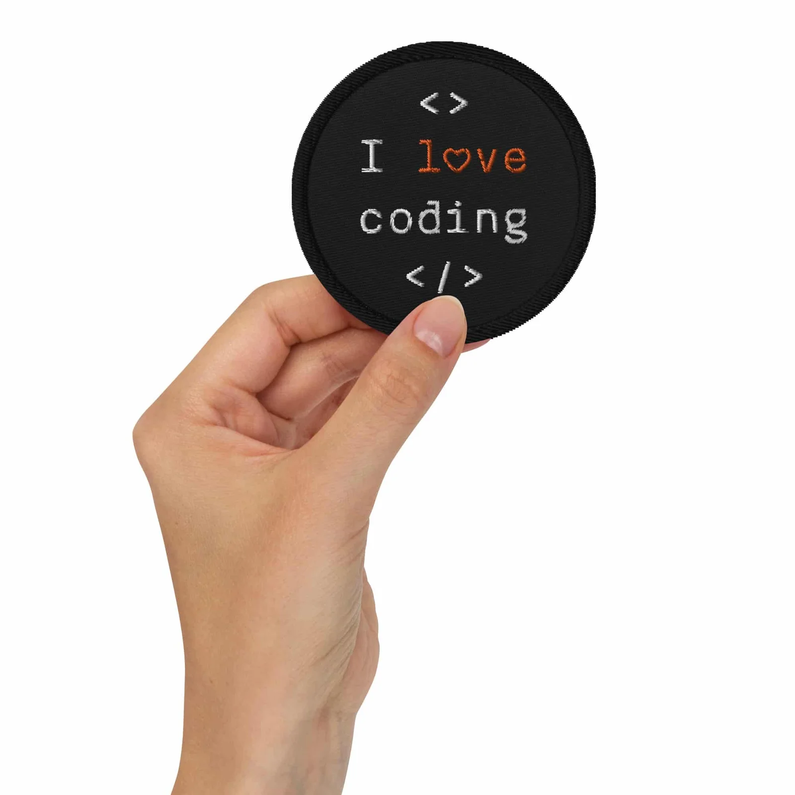 Patch brodé Geek I Love Coding – Image 2